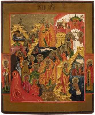 Picture IKONE MIT DER HÖLLENFAHRT UND AUFERSTEHUNG CHRISTI