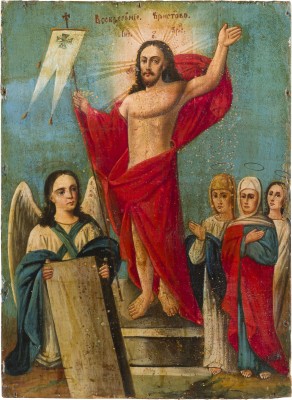 Bild KLEINE IKONE MIT DER AUFERSTEHUNG CHRISTI