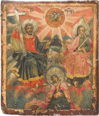 Bild KLEINE IKONE MIT DER KRÖNUNG DER GOTTESMUTTER