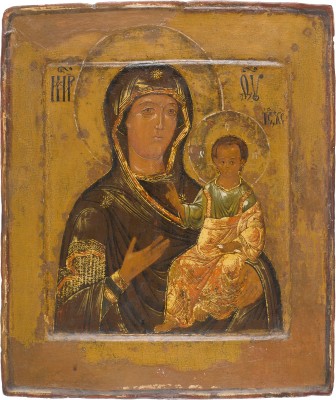 Bild FEINE IKONE MIT DER GOTTESMUTTER VON SMOLENSK (SMOLENSKAJA)