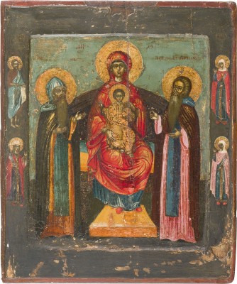 Picture FEINE IKONE MIT DER GOTTESMUTTER PETSCHERSKAJA (VOM KIEWER HÖHLENKLOSTER)