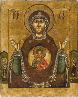 Picture GROSSFORMATIGE IKONE MIT DER GOTTESMUTTER DES ZEICHENS (ZNAMENIE)