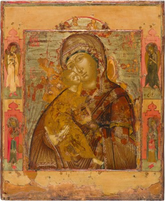 Picture FEINE IKONE MIT DER GOTTESMUTTER VON WLADIMIR (WLADIMIRSKAJA)