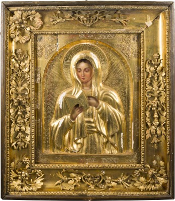 Picture MONUMENTALE IKONE MIT DER GOTTESMUTTER VON KALUGA IM KIOT