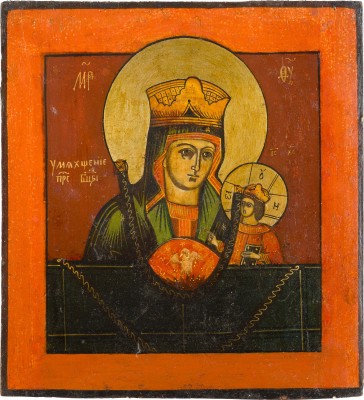Bild IKONE MIT DER GOTTESMUTTER VON TSCHENSTOCHAU (ERWEICHEN DER HARTEN HERZEN)