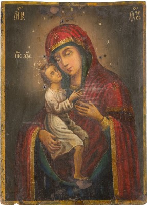 Bild SELTENE IKONE MIT DER GOTTESMUTTER