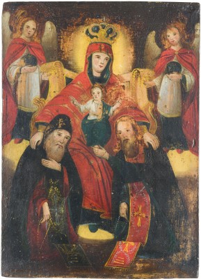 Bild IKONE MIT DER GOTTESMUTTER VOM KIEWER HÖHLENKLOSTER (PETSCHERSKAJA)