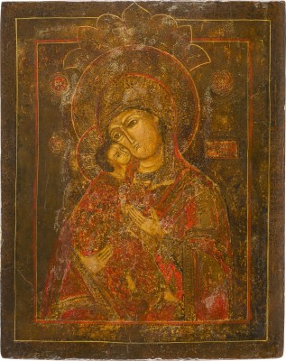 Bild IKONE MIT DER GOTTESMUTTER VON WLADIMIR (WLADIMIRSKAJA)