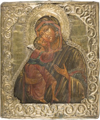 Bild IKONE MIT DER GOTTESMUTTER FEODOROWSKAJA MIT RIZA