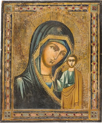 Picture KLEINE IKONE MIT DER GOTTESMUTTER VON KASAN (KASANKSAJA)