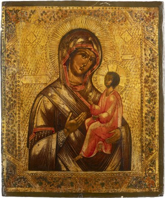 Auction 151<br>IKONE MIT DER GOTTESMUTTER VON TICHWIN (TICHWINSKAJA)