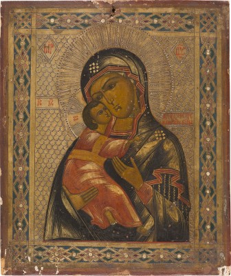 Bild IKONE MIT DER GOTTESMUTTER VON WLADIMIR (WLADIMIRSKAJA)