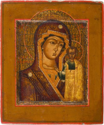 Picture KLEINE IKONE MIT DER GOTTESMUTTER VON KASAN (KASANSKAJA)