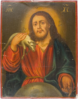 Bild KLEINE IKONE MIT CHRISTUS, DEM GUTEN HIRTEN