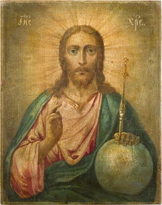 Picture IKONE MIT CHRISTUS PANTOKRATOR
