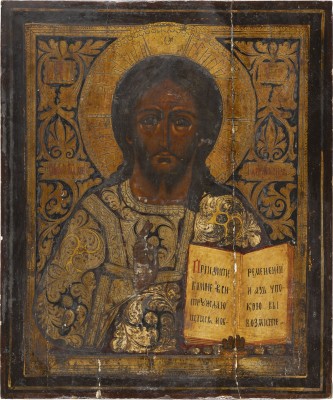 Bild GROSSFORMATIGE IKONE MIT CHRISTUS PANTOKRATOR