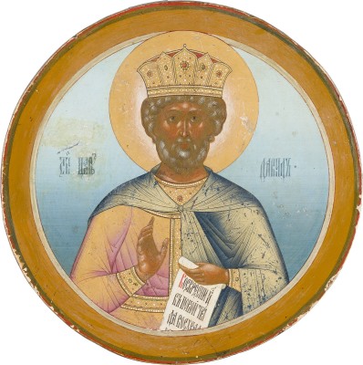 Auktion 151<br>SEHR FEINE IKONE MIT DEM KÖNIG DAVID