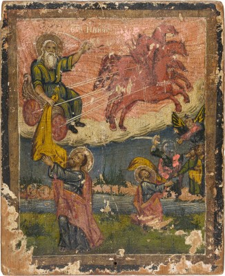 Auktion 151<br>MELKITISCHE IKONE MIT DEM PROPHETEN ELIAS