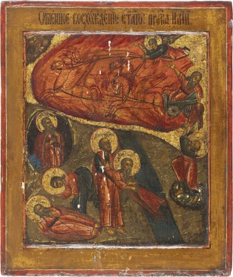 Picture IKONE MIT DEM PROPHETEN ELIAS IN DER WÜSTE