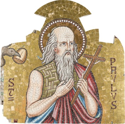 Picture GROSSFORMATIGES MOSAIK MIT DEM DME HEILIGEN PAULUS