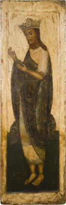Auction 151<br>MONUMENTALE IKONE MIT KÖNIG DAVID AUS EINER KIRCHEN-IKONOSTASE