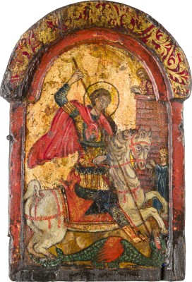 Picture KLEINE IKONE MIT DEM HEILIGEN GEORG DEM DRACHENTÖTER