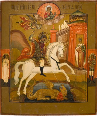 Picture IKONE MIT DEM HEILIGEN GEORG DEM DRACHENTÖTER