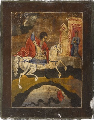 Picture IKONE MIT DEM HEILIGEN GEORG DEM DRACHENTÖTER
