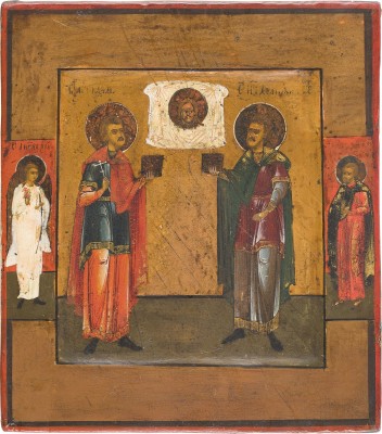 Picture KLEINE IKONE MIT DEN HEILIGEN KOSMAS UND DAMIAN