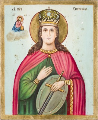 Picture IKONE MIT DER HEILIGEN KATHARINA