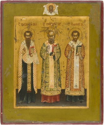 Picture KLEINE IKONE MIT DEN DREI ORTHODOXEN KIRCHENVÄTERN