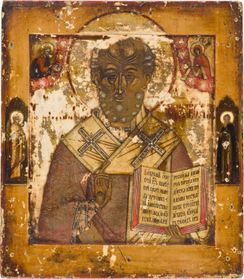 Picture FEINE IKONE MIT DEM HEILIGEN NIKOLAUS VON MYRA