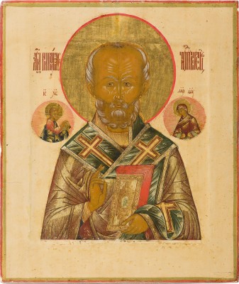 Picture FEINE IKONE MIT DEM HEILIGEN NIKOLAUS VON MYRA