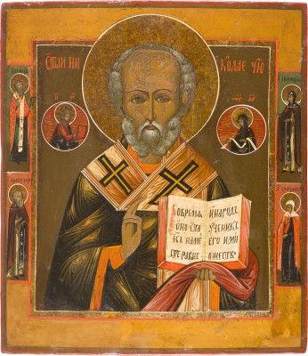 Bild IKONE MIT DEM HEILIGEN NIKOLAUS VON MYRA