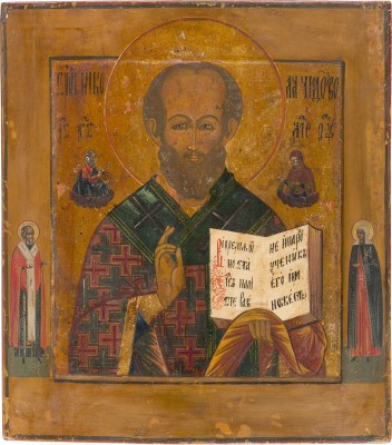 Picture GROSSFORMATIGE IKONE MIT DEM HEILIGEN NIKOLAUS VON MYRA