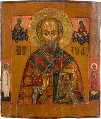 Picture KLEINE IKONE MIT DEM HEILIGEN NIKOLAUS VON MYRA