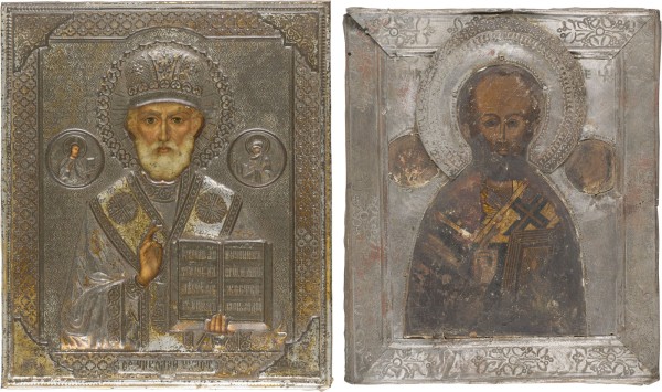 Auktion 151<br>ZWEI IKONEN MIT DEM HEILIGEN NIKOLAUS VON MYRA
