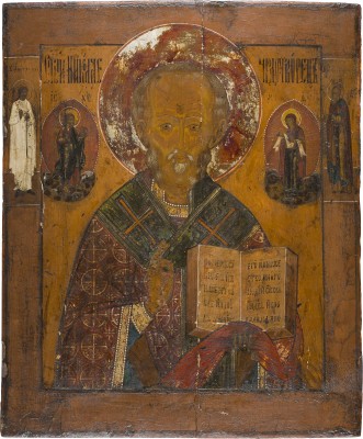 Picture GROSSE IKONE MIT DEM HEILIGEN NIKOLAUS VON MYRA