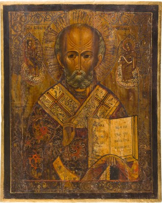 Bild GROSSE IKONE MIT DEM HEILIGEN NIKOLAUS VON MYRA