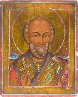 Bild KLEINE IKONE MIT DEM HEILIGEN NIKOLAUS VON MYRA