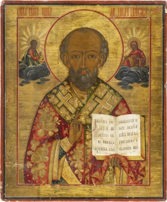 Picture GROSSFORMATIGE IKONE MIT DEM HEILIGEN NIKOLAUS VOM MYRA