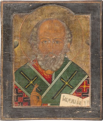 Bild GROSSE IKONE MIT DEM HEILIGEN NIKOLAUS VON MYRA