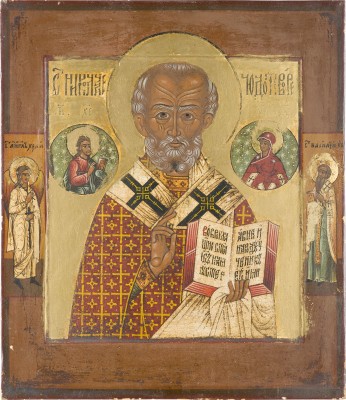 Bild IKONE MIT DEM HEILIGEN NIKOLAUS VON MYRA