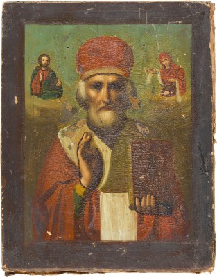 Picture KLEINE IKONE MIT DEM HEILIGEN NIKOLAUS VON MYRA