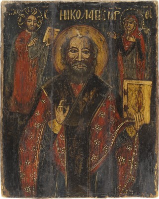 Bild GROSSE IKONE MIT DEM HEILIGEN NIKOLAUS VON MYRA