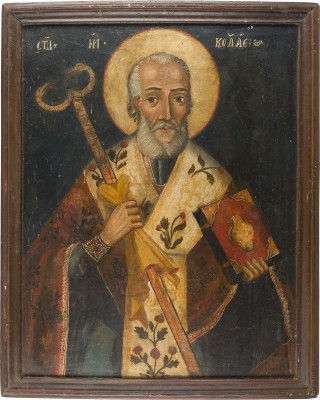 Picture GROSSFORMATIGE IKONE MIT DEM HEILIGEN NIKOLAUS VON MYRA