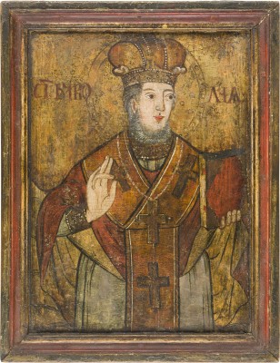 Bild GROSSE IKONE MIT DEM HEILIGEN NIKOLAUS VON MYRA