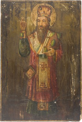 Bild GROSSE IKONE MIT DEM HEILIGEN BASILIUS DEM GROSSEN