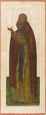 Picture GROSSFORMATIGE IKONE MIT DEM HEILIGEN SERGEJ VON RADONESCH AUS EINER KIRCHEN-IKONOSTASE
