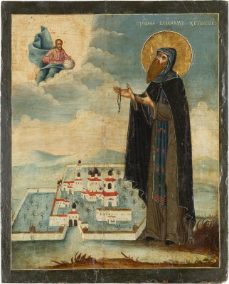Picture IKONE MIT DEM HEILIGEN KLOSTERGRÜNDER WARLAAM VON CHUTYN